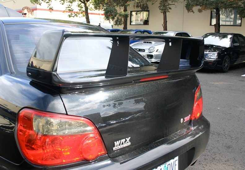 Perrin STi Black Plastic Wing Support