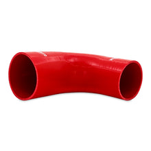 画像をギャラリービューアに読み込む, Mishimoto Silicone Reducer Coupler 90 Degree 3in to 4in - Red