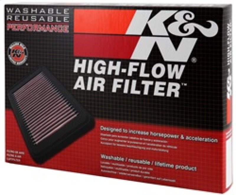 K&N Replacement Panel Air Filter (Left Side) 2014-2015 Jaguar F-Type 3.0L/5.0L