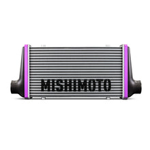 画像をギャラリービューアに読み込む, Mishimoto Universal Carbon Fiber Intercooler - Gloss Tanks - 450mm Black Core - C-Flow - C V-Band