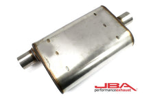 画像をギャラリービューアに読み込む, JBA Universal Chambered Style 304SS Muffler 13x9.75x4 2.5in Inlet Diameter Offset/Center