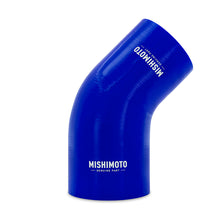 画像をギャラリービューアに読み込む, Mishimoto Silicone Reducer Coupler 45 Degree 3in to 3.75in - Blue