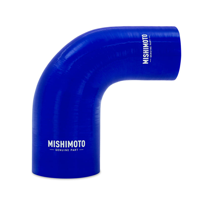 Mishimoto Silicone Reducer Coupler 90 Degree 2.5in to 3.5in - Blue