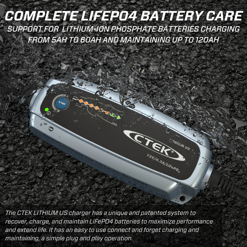 CTEK Battery Charger - Lithium US - 12V