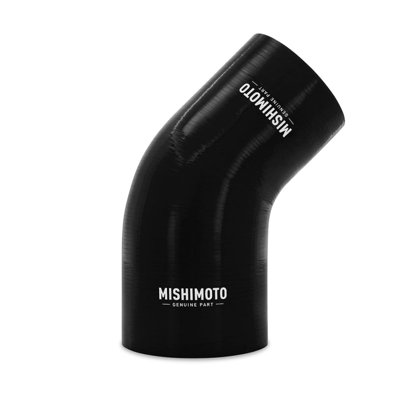 Mishimoto Silicone Reducer Coupler 45 Degree 3in to 4in - Black