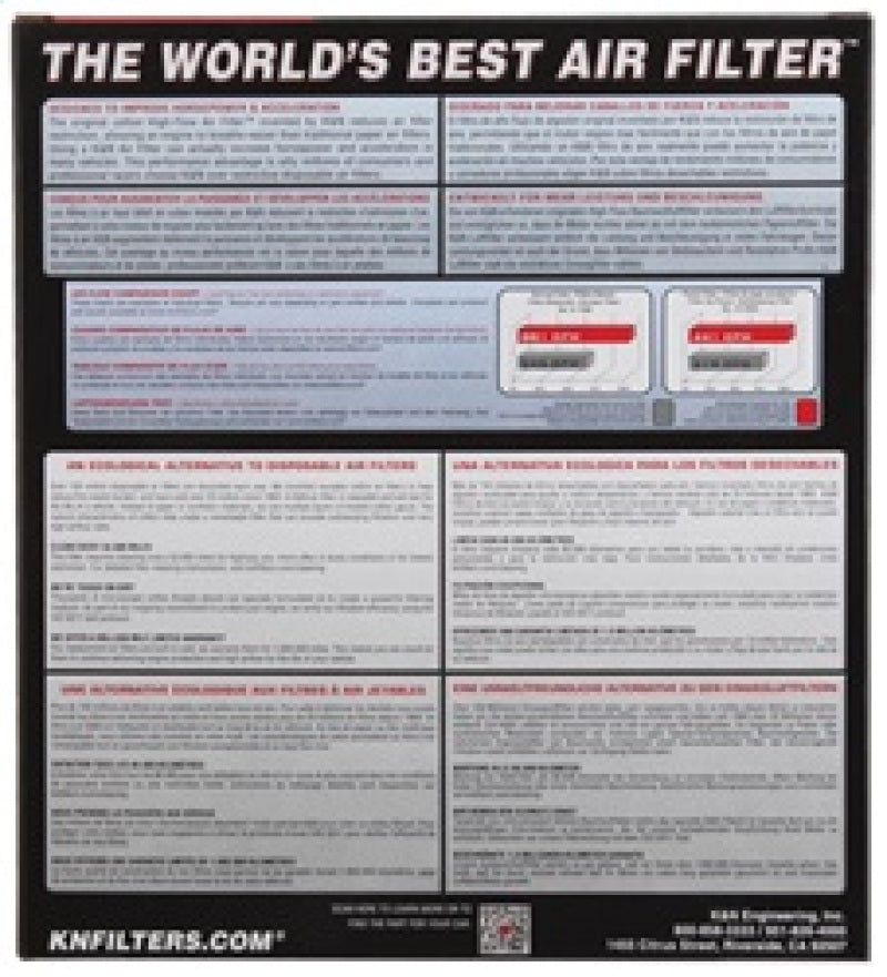 K&N Replacement Air Filter HYUNDAI VERACRUZ 3.0L-DSL; 2006